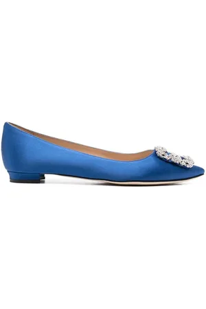 Manolo Blahnik Hangisi buckle-detail ballerina shoes