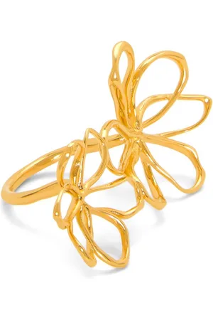 Oscar de la Renta Threaded Flower ring