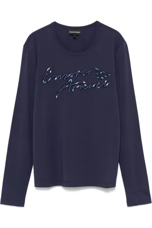 Emporio Armani Logo-embroidered T-shirt