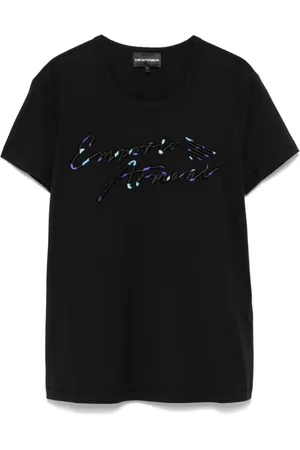 Emporio Armani Logo-embroidered T-shirt