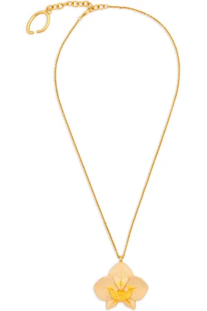 Oscar de la Renta Orchid pendant necklace
