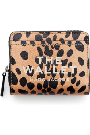 Marc Jacobs The Cheetah Leather Mini compact wallet