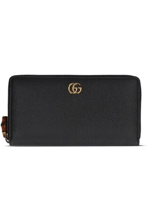 Gucci Calf-leather zip-fastening wallet