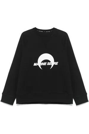 Marine Serre Logo-print fleece sweatshirt