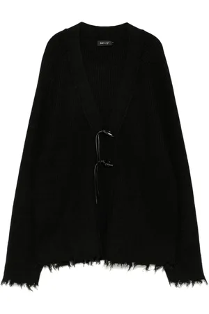 tout a coup V-neck raw-edged cardigan