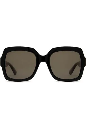 Gucci Web-stripe square-frame sunglasses
