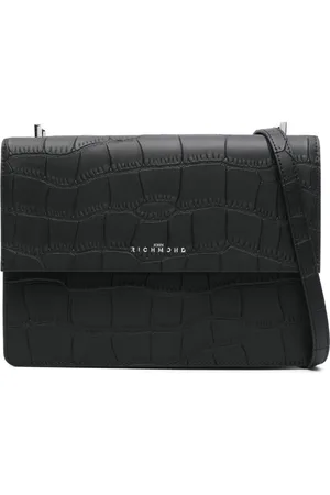 John Richmond Crocodile-embossed shoulder bag