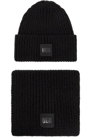 UGG Logo-patch ribbed beanie