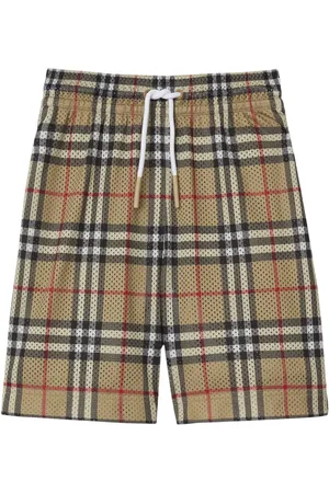 Burberry Vintage Check-print perforated shorts