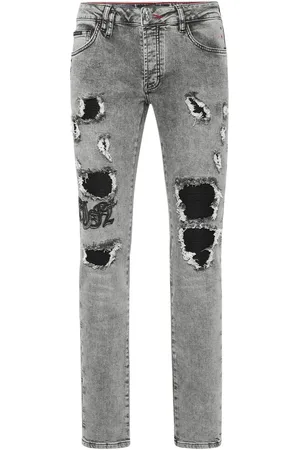 Philipp Plein Super Straight Cut Dragon jeans