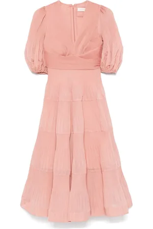 ZIMMERMANN Pleated midi dress