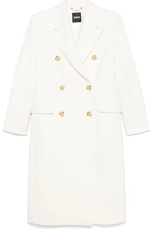 HUGO BOSS Double-breasted twill coat