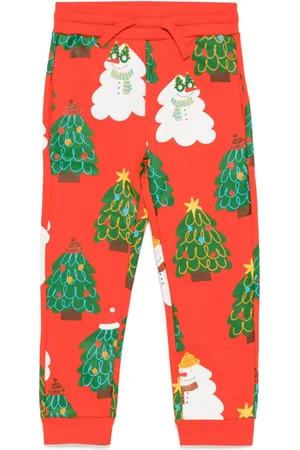Stella McCartney Christmas tree pattern sweatpants