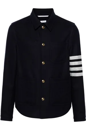 Thom Browne 4-Bar stripe shirt jacket