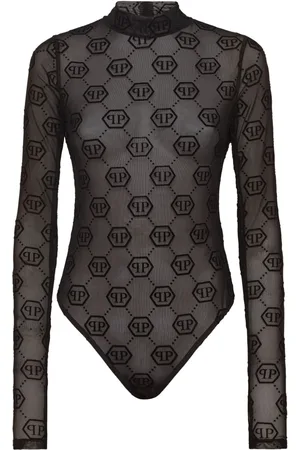 Philipp Plein Monogram tulle body