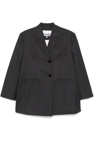 Ganni Pinstriped blazer