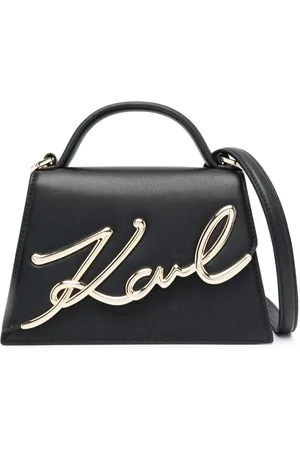 Karl Lagerfeld Small Signature leather cross body bag