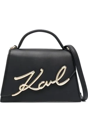 Karl Lagerfeld Medium Signature leather cross body bag