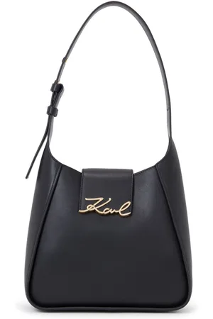 Karl Lagerfeld Signature leather shoulder bag