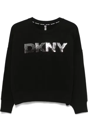 DKNY Sequinned-logo sweatshirt