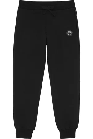 Philipp Plein Logo-patch drawstring-elasticated track pants