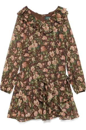 Ralph Lauren Patchwork-print chiffon dress