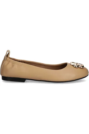 HUGO BOSS Monogram leather ballerina shoes