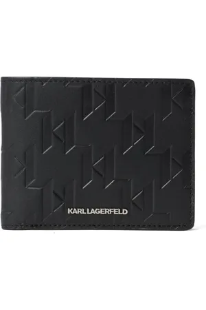 Karl Lagerfeld Small K/Loom bi-fold leather wallet