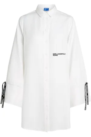 Karl Lagerfeld Tied-sleeve shirt dress