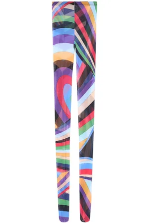 Puccini Iride-print tulle socks