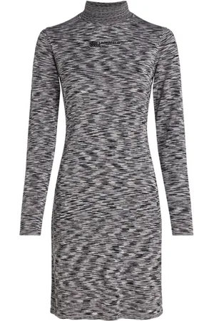 Karl Lagerfeld Long-sleeved knitted dress