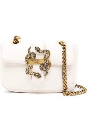 Roberto Cavalli Logo-buckle shoulder bag