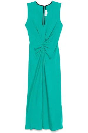 Victoria Beckham Sleeveless gathered midi dress