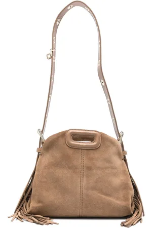 Maje Mini Miss M suede bag