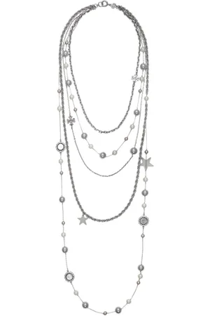 Tory Burch Crystal and Pearl necklace