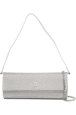 John Richmond Rhinestone-embellished clutch bag