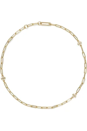 Tory Burch Good Luck Chain Pave necklace