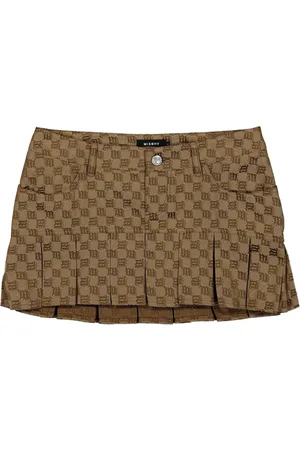 MISBHV Logo-jacquard mini skirt