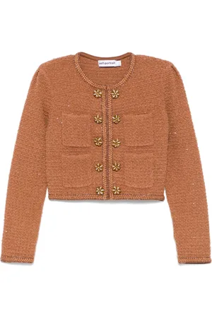Self-Portrait Textured knit jacket