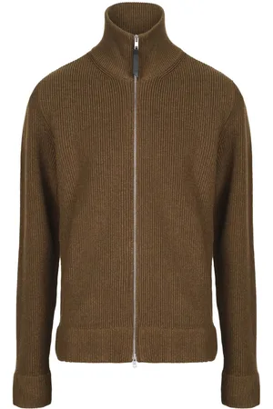 Maison Margiela Ribbed-knit zip-up cardigan