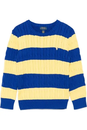 Ralph Lauren Striped cable-knit sweater