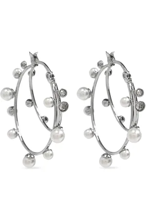 Tory Burch Pearl-embellished hoop earrings