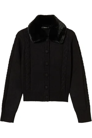 Twin-Set Faux-fur collar cardigan