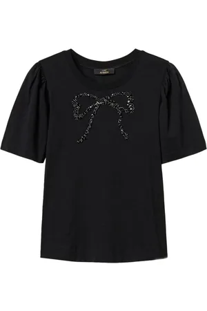 Twin-Set Bow embroidery t-shirt
