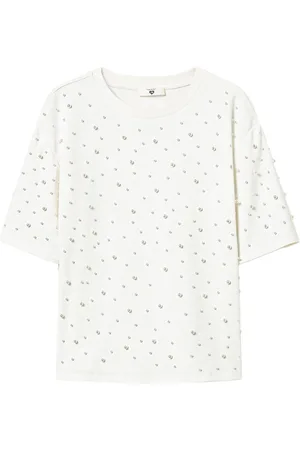 Twin-Set Pearl-detailing t-shirt