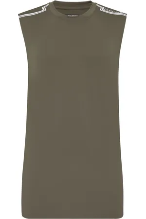 Philipp Plein Round-neck sleeveless T-shirt