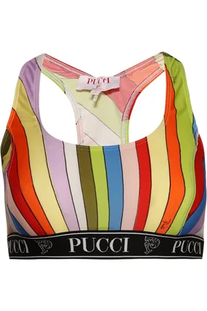 Puccini Iride-print crop top