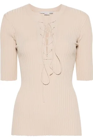 Stella McCartney Lace-up ribbed top