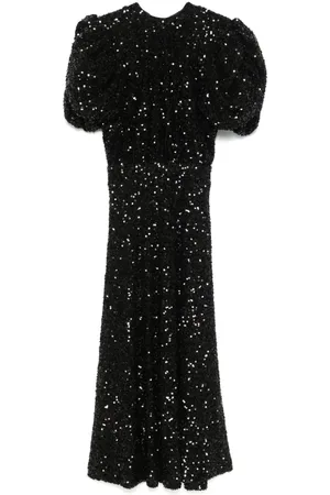 ROTATE Sequinned midi dress