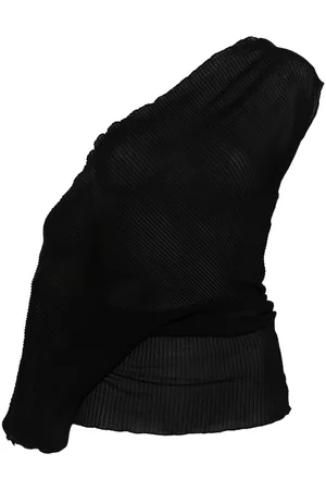 Jade Cropper Plissé-effect top